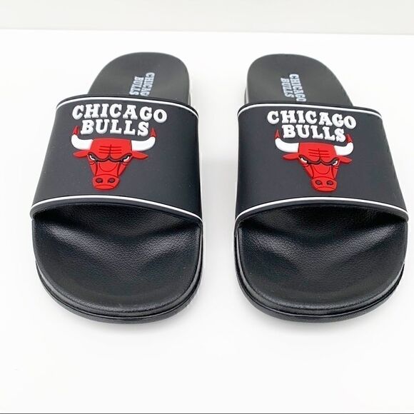 Chicago Bulls NBA Rubber Mens Slide Sandals - Picture 6 of 11